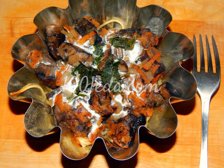 Запеканка из пасты с грибами: рецепт с пошаговым фото - Шаг №4 Запеканка из пасты с грибами: рецепт с пошаговым фото - Шаг №4