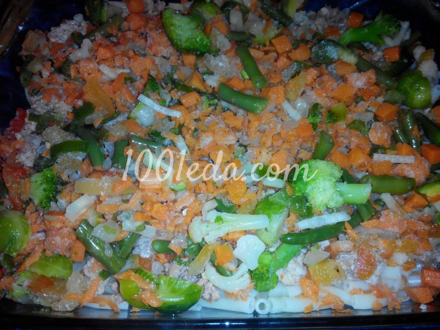 Запеканка макароны под овощной и мясной шубой: рецепт с пошаговым фото - Шаг №6