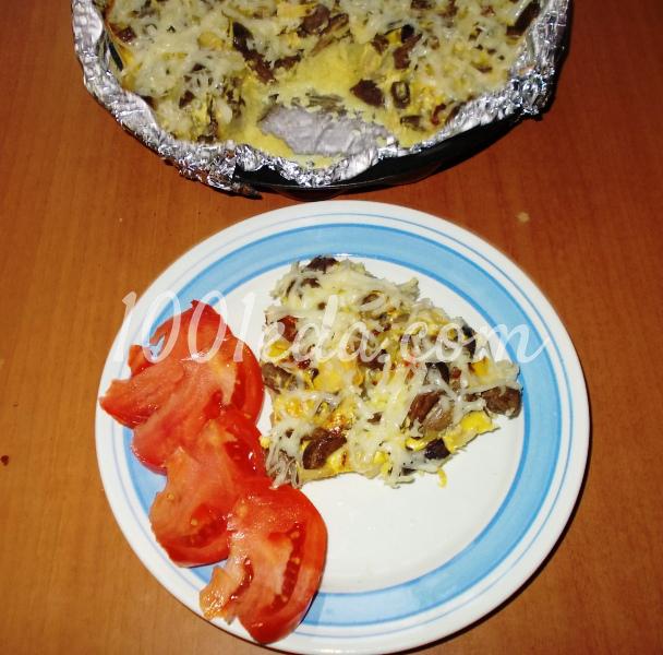 Запеканка с картофельным пюре и грибными ножками: рецепт с пошаговым фото - Шаг №11