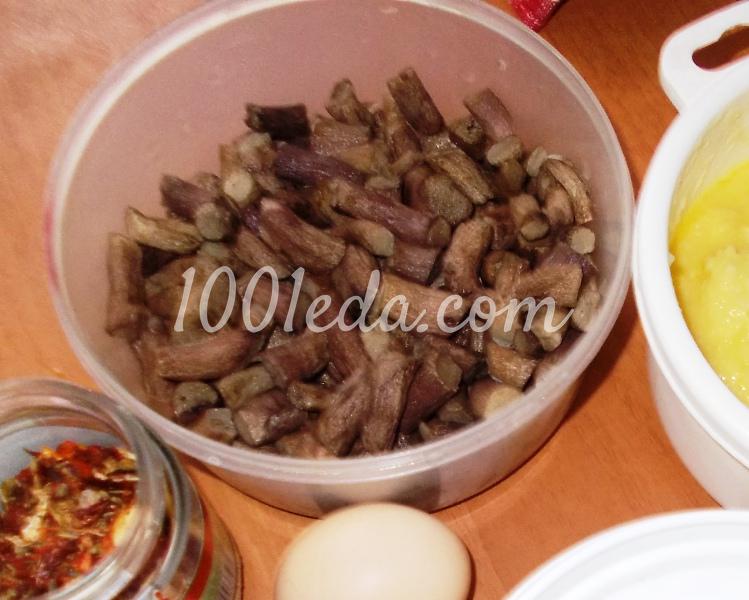 Запеканка с картофельным пюре и грибными ножками: рецепт с пошаговым фото - Шаг №2
