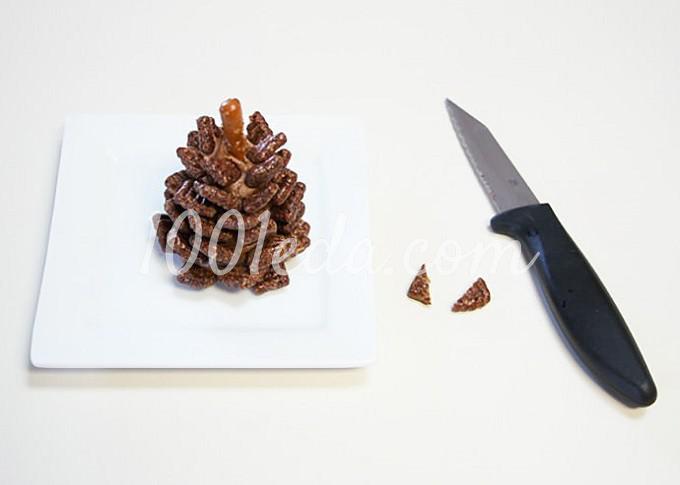 Заснеженные шоколадные шишки: простой и быстрый рецепт с пошаговым фото - Шаг №3