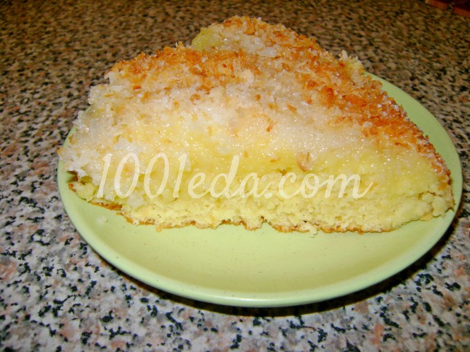 Кокосовый пирог со сливками: рецепт с пошаговым фото