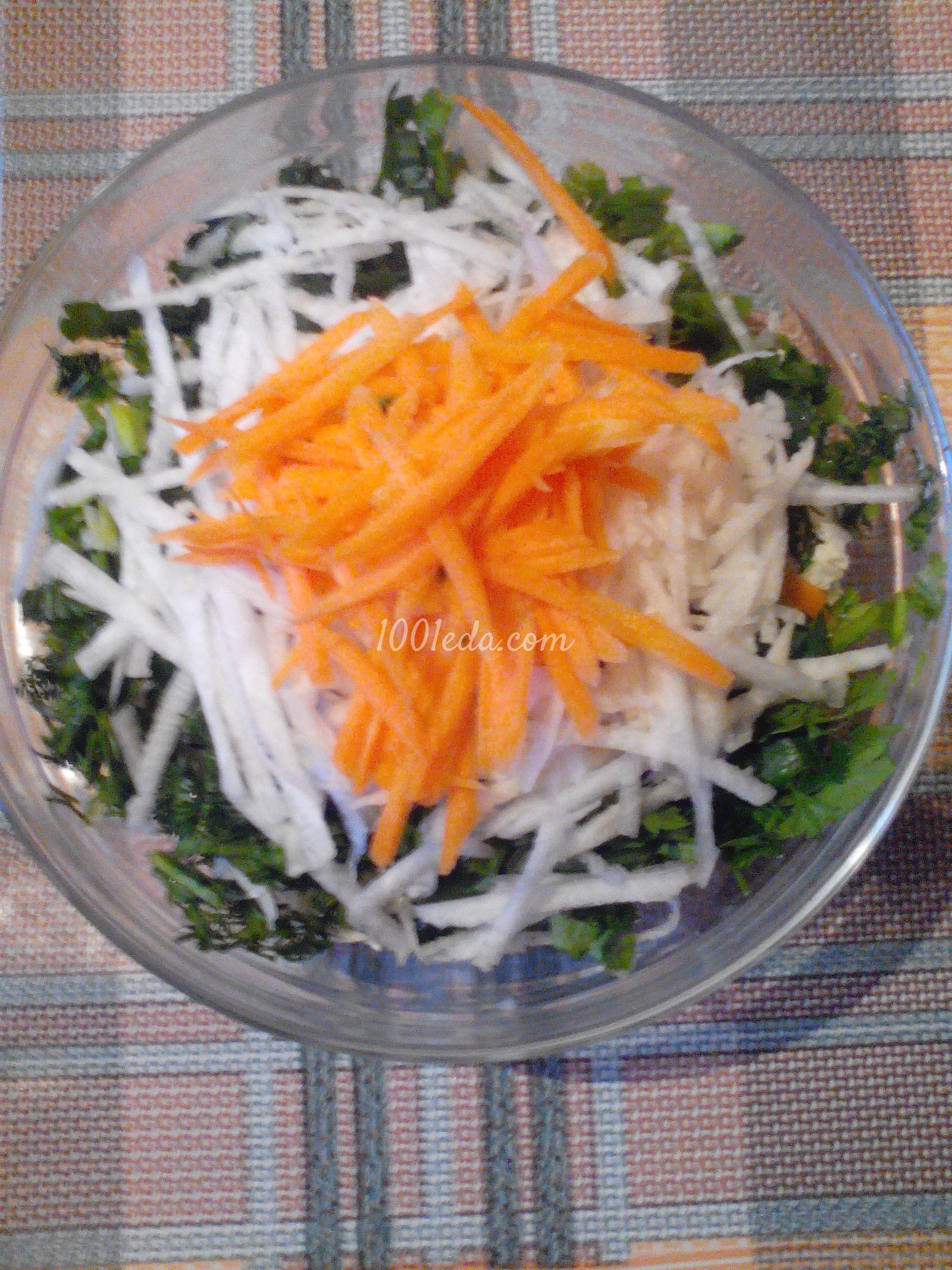 Салат витаминный с пекинской капустой и дайконом - Шаг №1