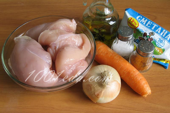 Курица в сметане в мультиварке: рецепт с пошаговым фото