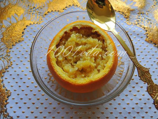 Пшённая каша в апельсине: рецепт с пошаговым фото