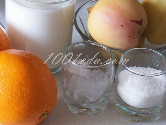 Апельсиново-персиковый коктейль: рецепт с пошаговым фото