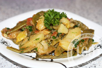 Тушеные овощи со стручковой фасолью и картофелем: рецепт с пошаговыми фото
