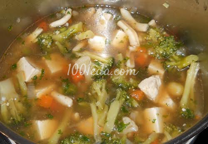Суп с кальмаром и тофу: рецепт с пошаговым фото