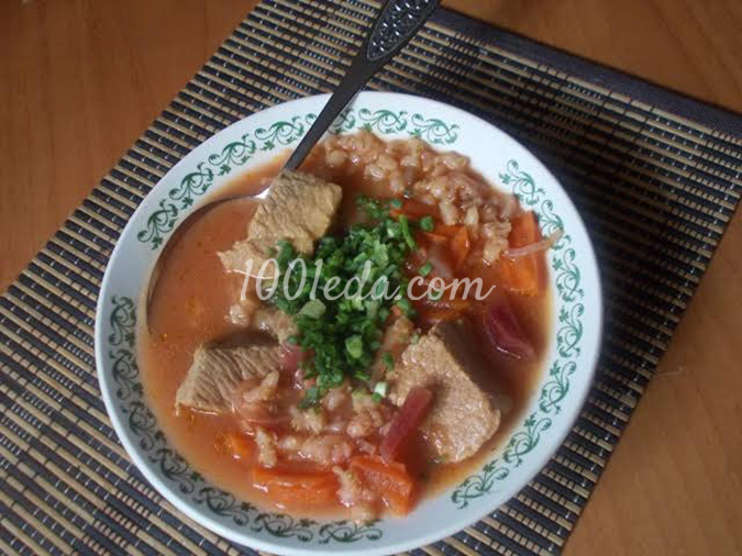 Густой перловый суп с мясом: рецепт с пошаговым фото