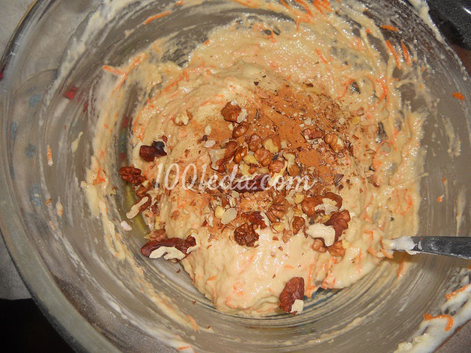 Морковно-ореховый кекс: рецепт с пошаговым фото 