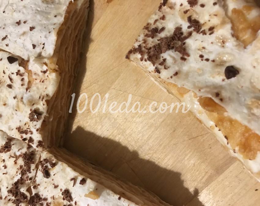 Сочный десерт из лаваша и яблок без выпечки: рецепт с пошаговым фото