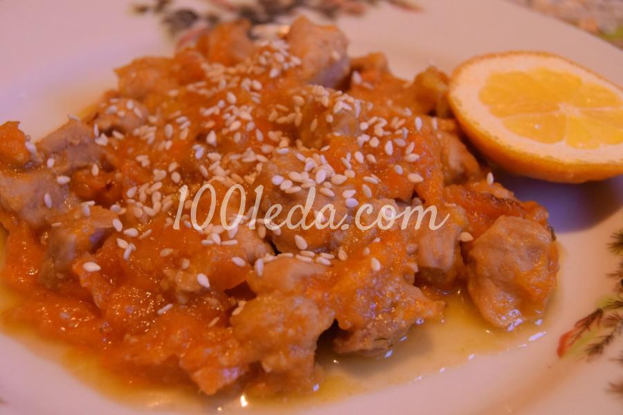 Свинина с апельсином и курагой в мультиварке: рецепт с пошаговым фото