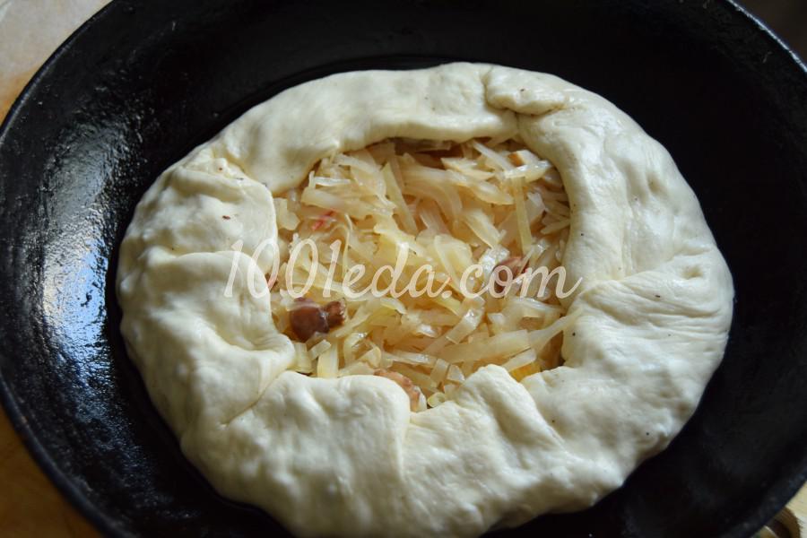 Пирог с капустой и грибами: рецепт с пошаговым фото