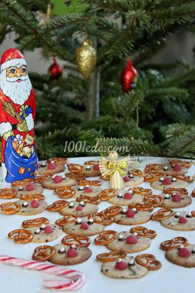 Печенье Рождественские олени: рецепт с пошаговым фото