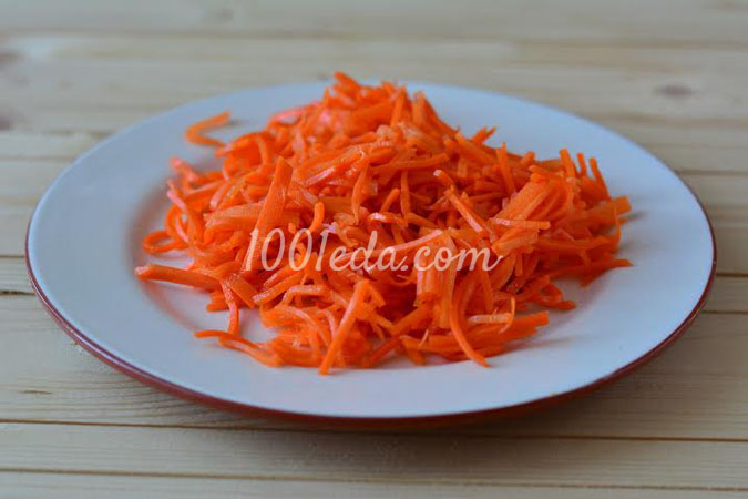 Слоеный салат с морковью по-корейски: рецепт с пошаговым фото