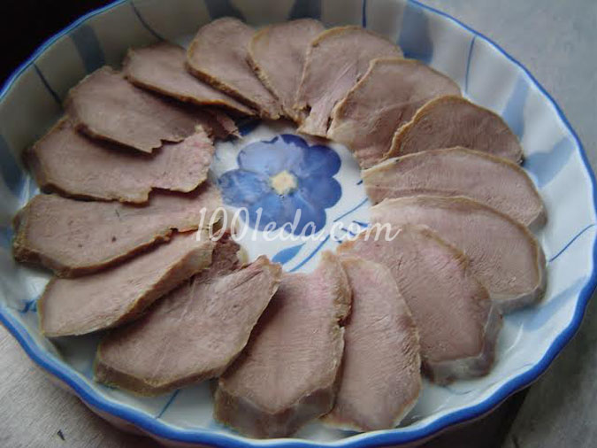 Праздничное заливное из свиного языка: рецепт с пошаговым фото