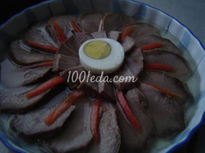 Праздничное заливное из свиного языка: рецепт с пошаговым фото