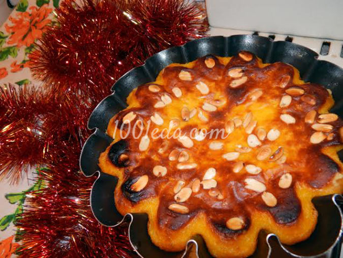 Рождественский тыквенный кекс с орехами