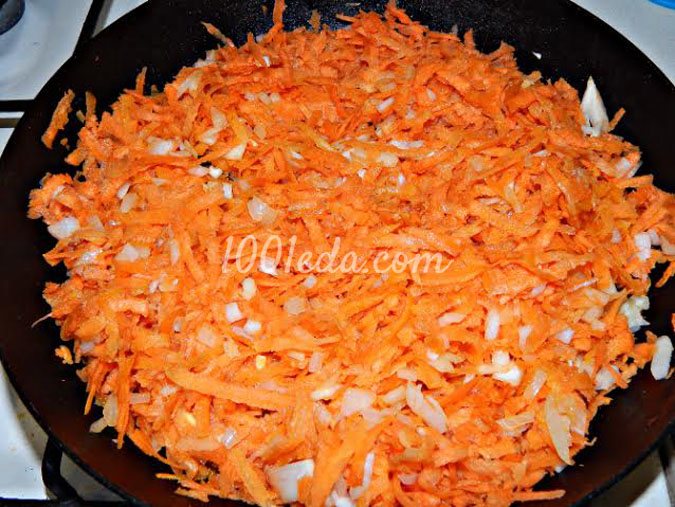 Печеночный торт с морковно-луковой начинкой: рецепт с пошаговым фото