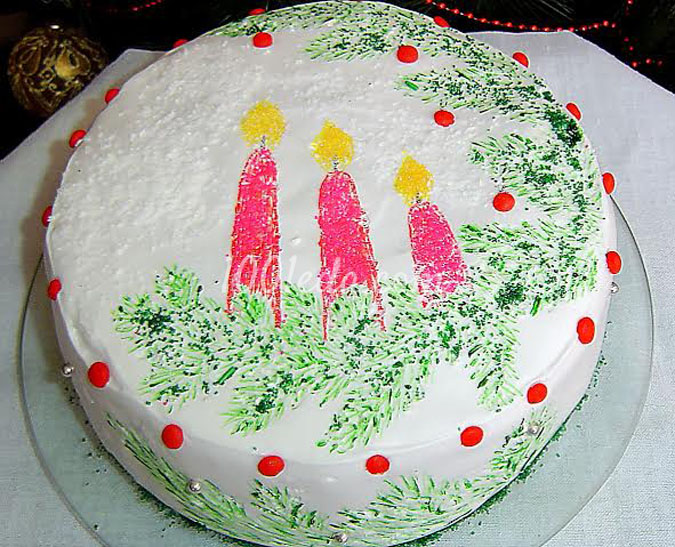 Торт Новогодние фантазии: рецепт с пошаговым фото