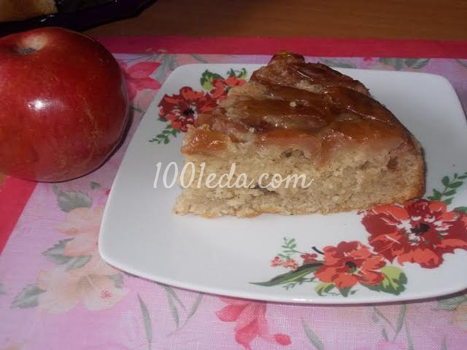 Шарлотка с замороженными яблоками и корицей: рецепт с пошаговым фото