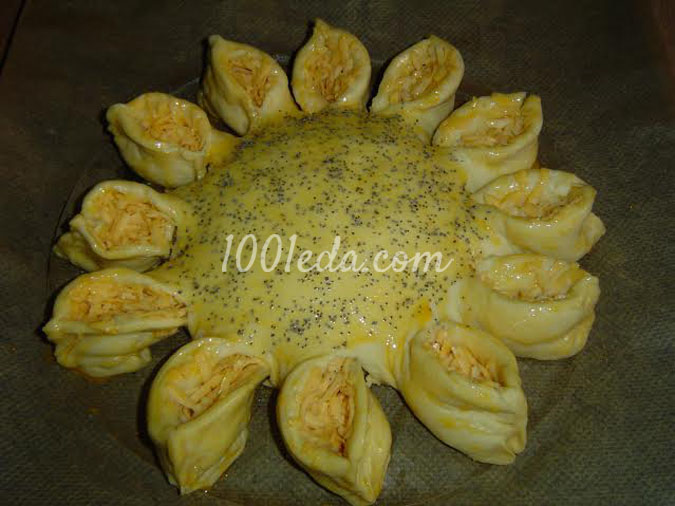 Пирог Цветы для мужчин: рецепт с пошаговым фото