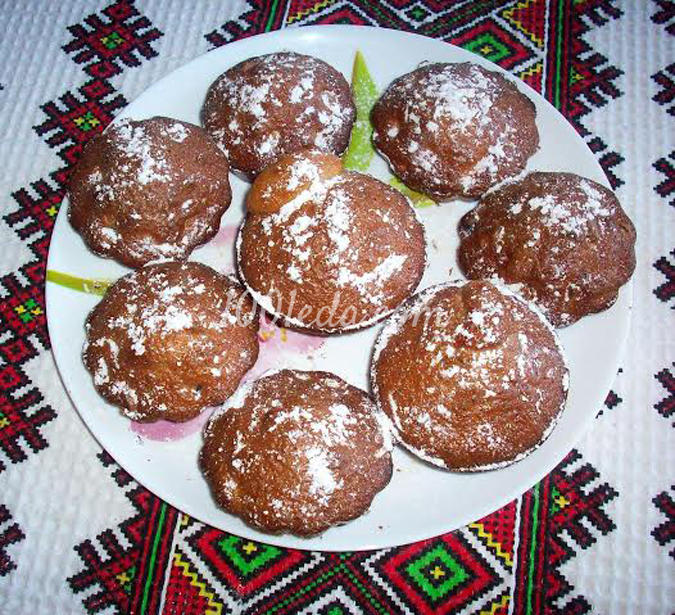 Кексы Мазурка с сухофруктами и орехами
