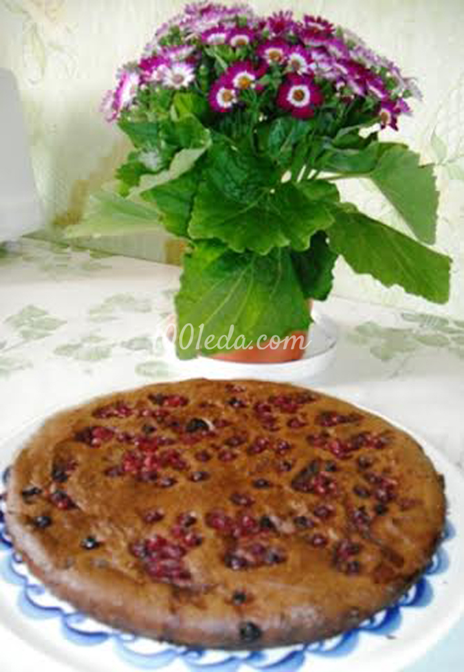 Творожно-шоколадный пирог Микс с красной смородиной: рецепт с пошаговым фото