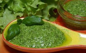 рецепт приготовления Соус из растительного масла и зелени.
