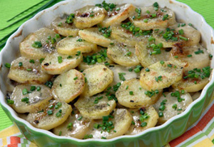 Картошка со сливками