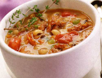 Рецепт фасолевого супа с томатами
