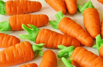 марципановые морковки
