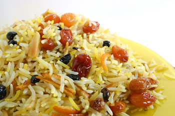 персидский рис с фруктами