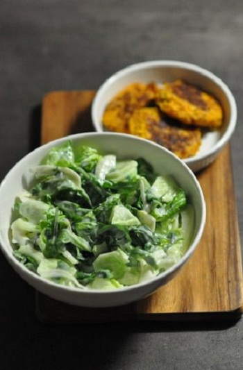 Рецепт зеленого салата с огурцами и мятой 