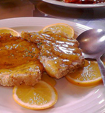 рецепт рыбы запеченной с апельсинами