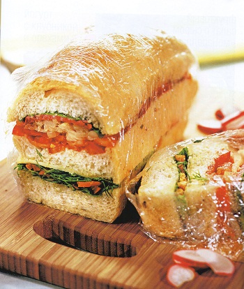 Рецепт бутерброда по-итальянски с салями и сыром