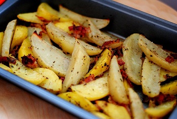 Рецепт запеченного картофеля с ароматом базилика 