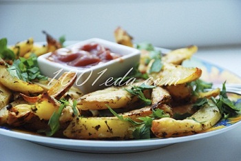 Рецепт жареного в духовке картофеля со специями