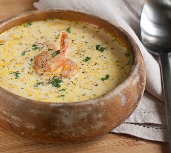 Рецепт сырного супа с морепродуктами 