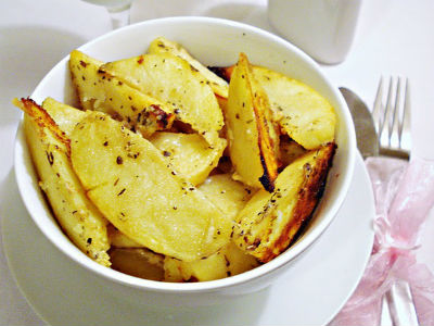 картофель с горчицей и специями