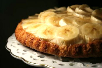 Рецепт бананового пирога в микроволновке
