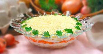 Как приготовить салат "Мимоза" со шпротами в масле