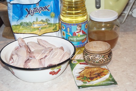 Крылышки в медовом соусе: рецепт с пошаговым фото