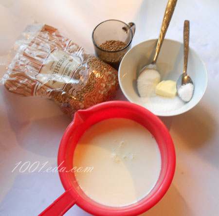 Молочный суп с гречкой