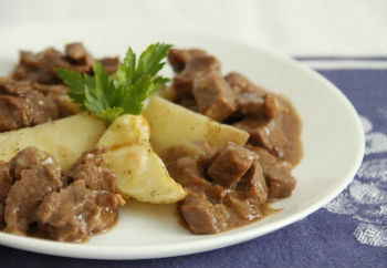 Рецепт приготовления тушеного мяса с картошкой в казане