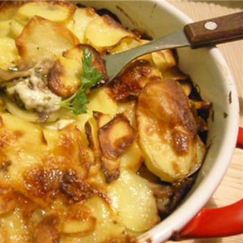 Рецепт картофельной запеканки с шампиньонами