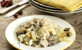 Рецепт андалузского салата с курицей и грибами