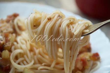 Рецепт приготовления спагетти с курицей