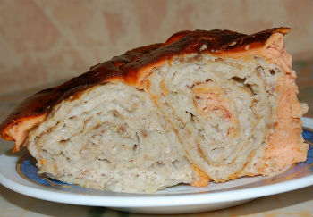 Рецепт мясного пирога из лаваша в мультиварке