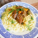 Куриные сердечки и желудочки в коньяке